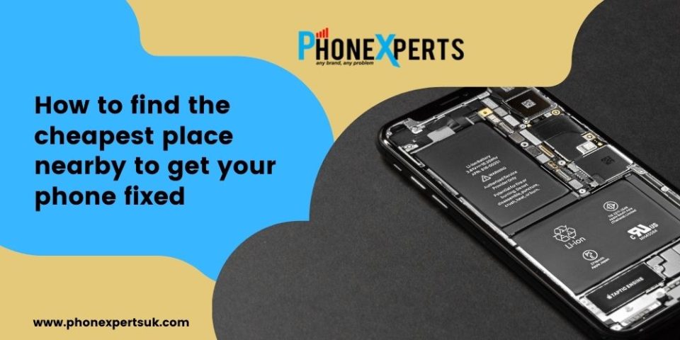 find the cheapest place nearby to get your phone fixed