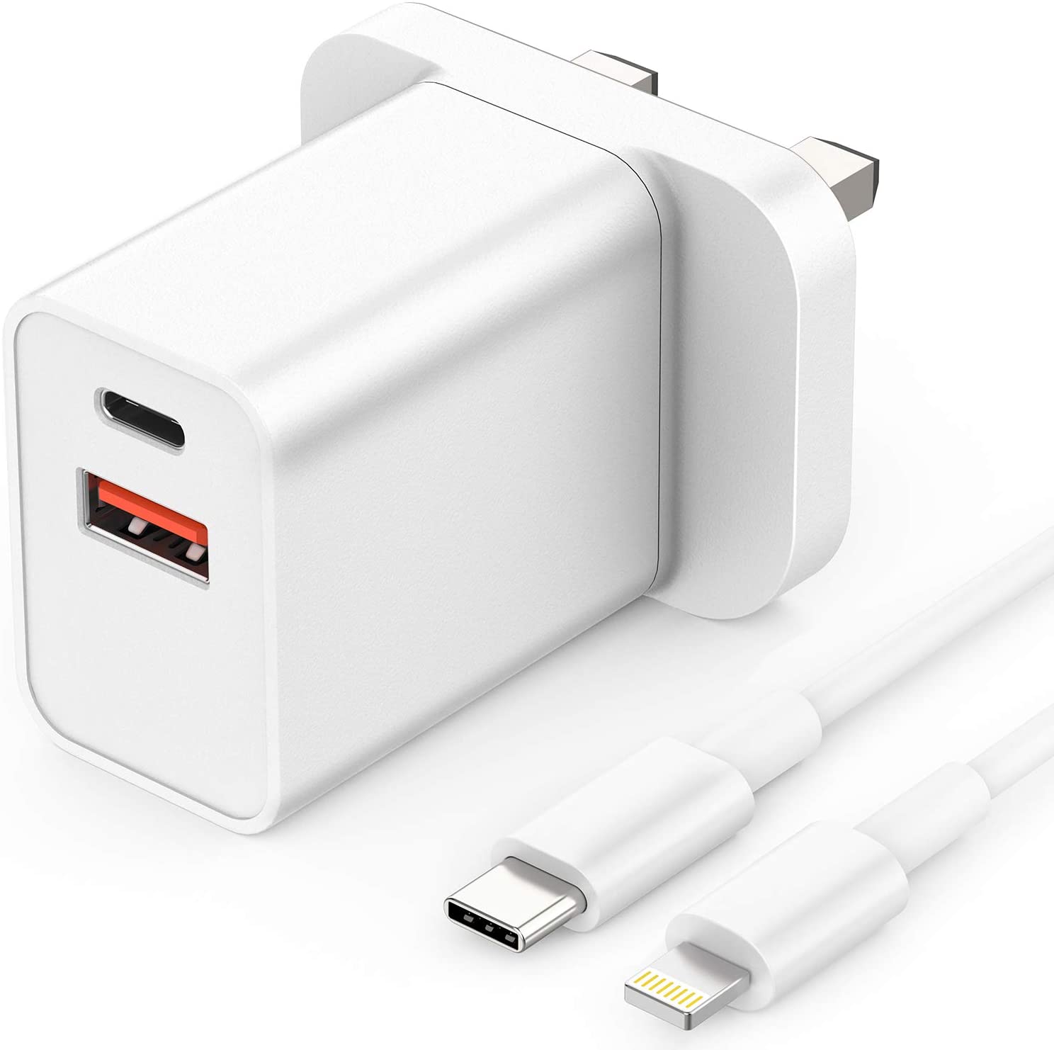 18W USB and USB C PD Fast Charger - PhoneXperts UK
